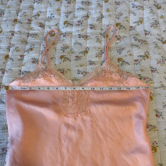 Vintage Victoria's Secret Gold Label Union Made in USA Pink Lingerie Slip Dress - Picture 3 of 11